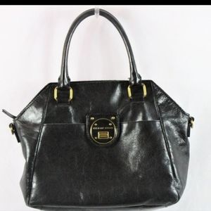 Elliott Lucca Black Leather Handbag/Satchel